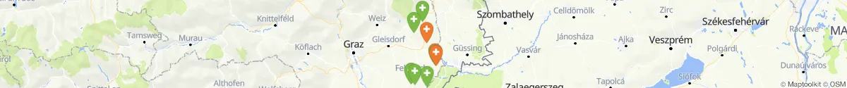 Map view for Pharmacies emergency services nearby Bad Blumau (Hartberg-Fürstenfeld, Steiermark)